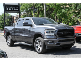 Dodge RAM 1500 V8 5.7L HEMI SPORT - 2020 - Crew Cab - CarPlay - Ecran 12" - Toit panoramique - Benne de 6,4FT